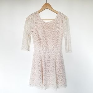 Lily Rose | Boho 3/4 sleeve knit dress  size Small